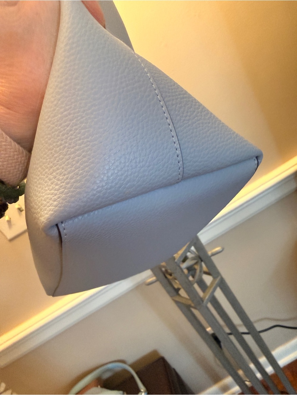 Coach Women’s Gray Leather Tote Bag - Picture 8 of 9